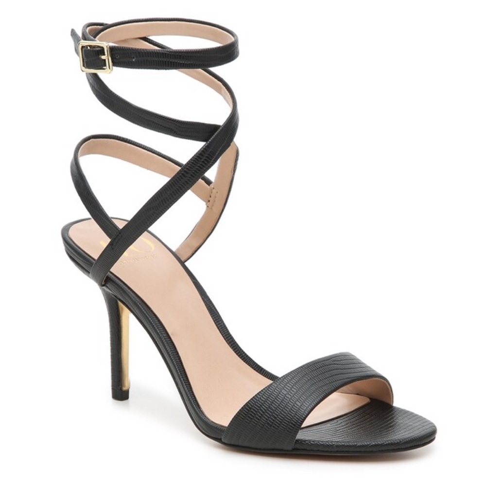 JLO JENNIFER LOPEZ LUPITINA SANDAL Black Size 6.5